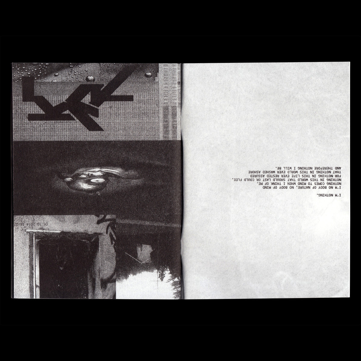 Ssaliva, ‘I AM EVERYTHING I̸M̸ ̸N̸O̸T̸H̸I̸N̸G̸’ Zine