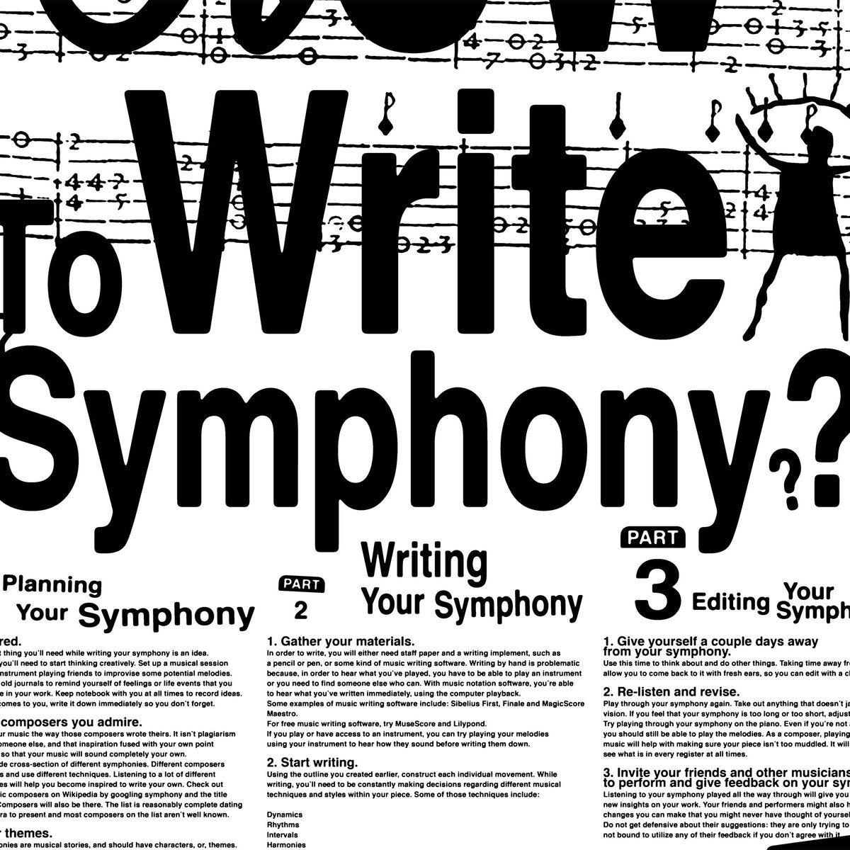 ‘HOW TO WRITE A SYMPHONY?’ Poster